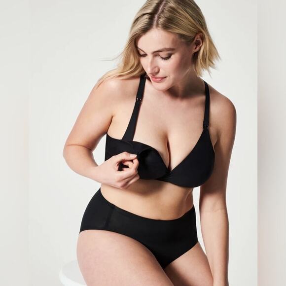 Spanx Black Bra-llelujah! Mama Nursing Bra Size Extra Large XL - Picture 1 of 6
